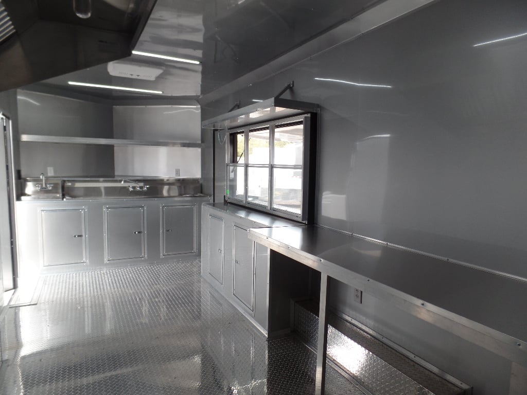 8.5' x 20' Black Out Concession Food Catering Event Trailer