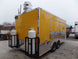 8.5' x 18' Concession Food Trailer Yellow With Appliances