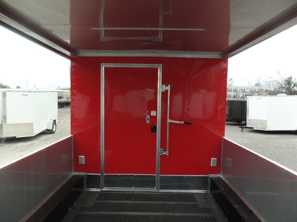 8.5' x 24' Concession Food Red Trailer