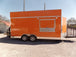 8.5' x 18' Concession Food Trailer Orange Event Catering