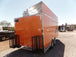 8.5' x 18' Concession Food Trailer Orange Event Catering