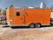 8.5' x 18' Concession Food Trailer Orange Event Catering