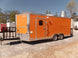 8.5' x 18' Concession Food Trailer Orange Event Catering