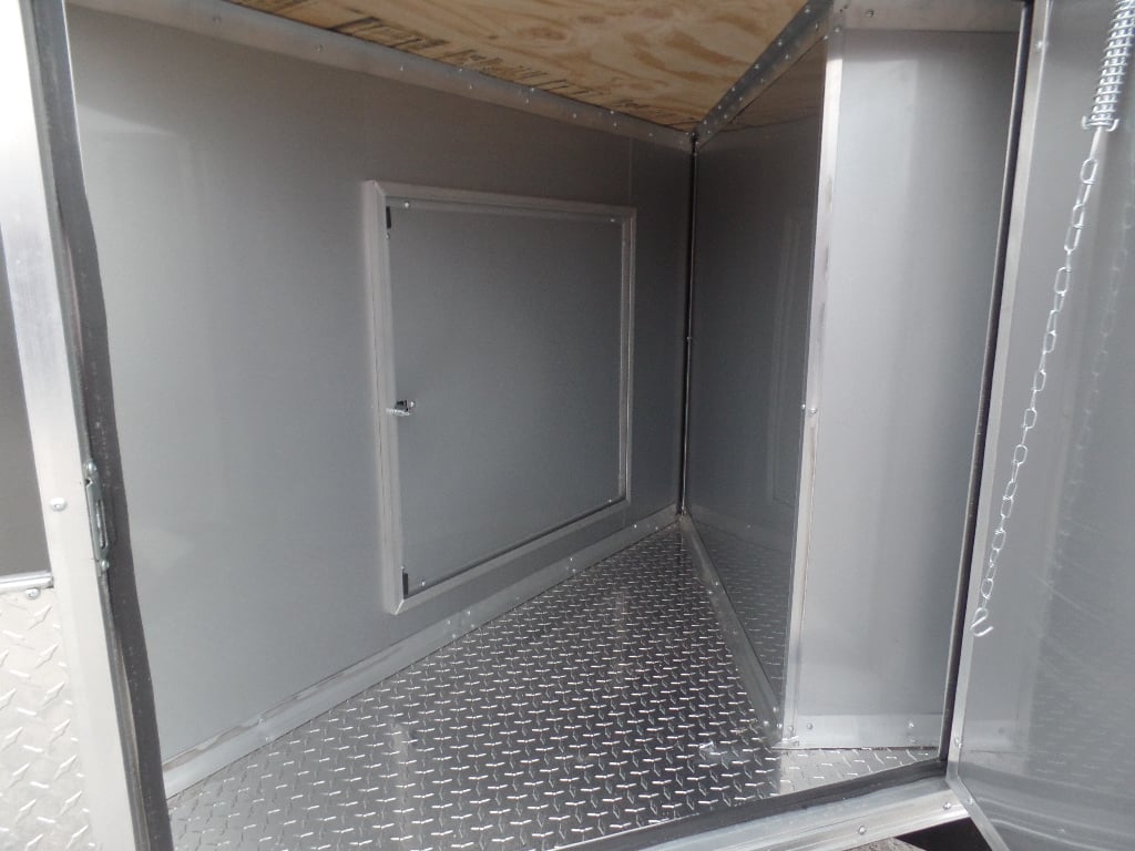 8.5' x 24' Concession Food Trailer Charcoal Grey