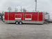 8.5' x 30' Concession Food Trailer Red With Appliances