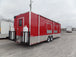 8.5' x 30' Concession Food Trailer Red With Appliances