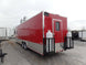 8.5' x 30' Concession Food Trailer Red With Appliances