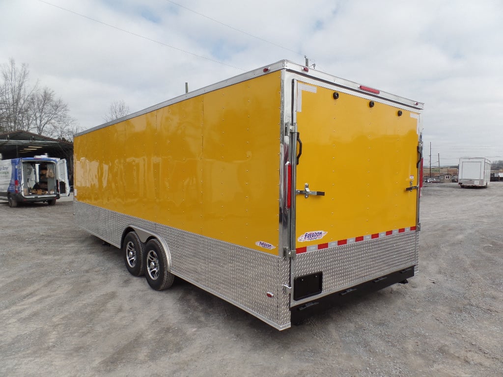 8.5' x 24' Concession Food Trailer Yellow Event Catering