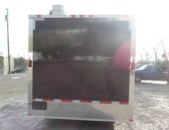 8.5' x 20' Concession Food Trailer Black Event Catering