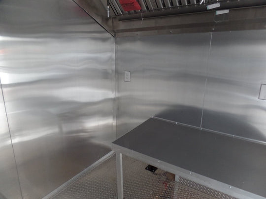 8.5' x 16' Concession Food Catering White Trailer