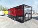 8.5' x 22' Red Pizza Catering Event Concession Trailer