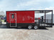 8.5' x 22' Red Pizza Catering Event Concession Trailer