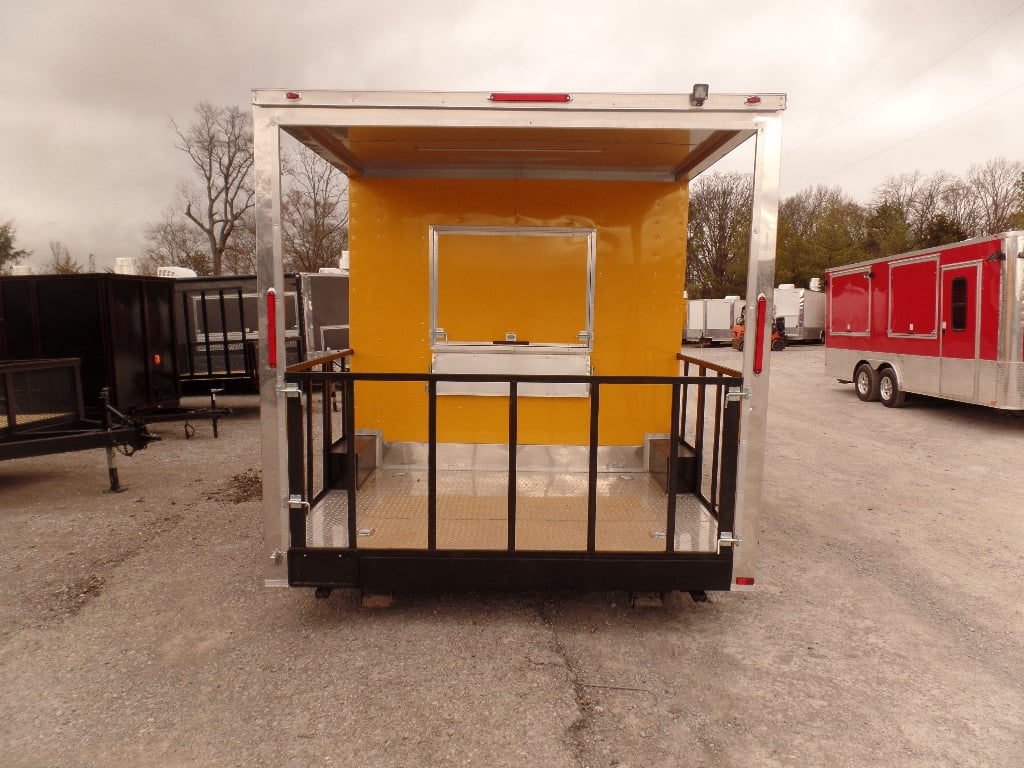 8.5' x 17' BBQ Concession Food Porch Style Trailer