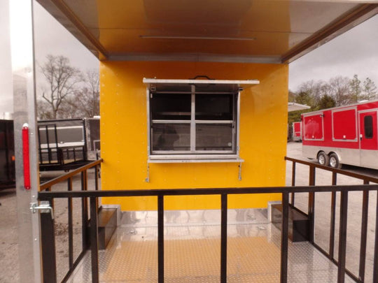 8.5' x 17' BBQ Concession Food Porch Style Trailer