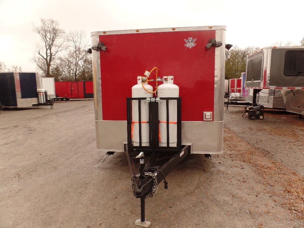 8.5' x 20' Concession Food Red Kettle Corn Trailer