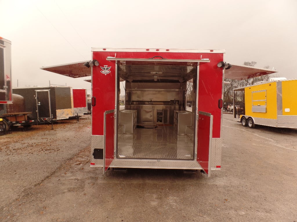 8.5' x 20' Concession Food Red Kettle Corn Trailer