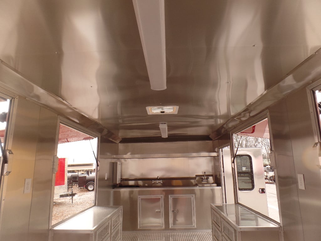 8.5' x 20' Concession Food Red Kettle Corn Trailer