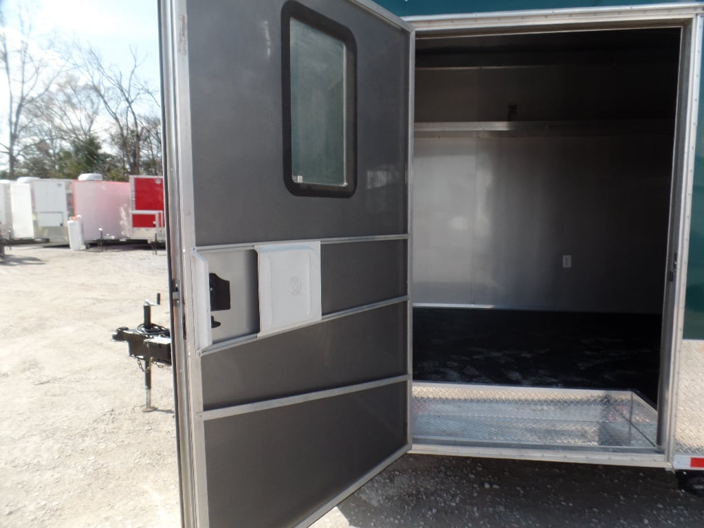 8.5x30 Food Catering Event Emerald Green Concession Trailer