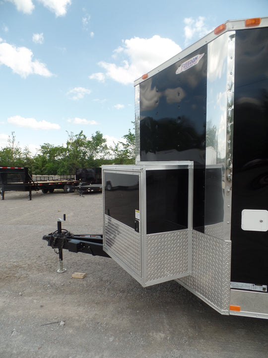 8.5' x 14' Concession Trailer Black Food Event Catering