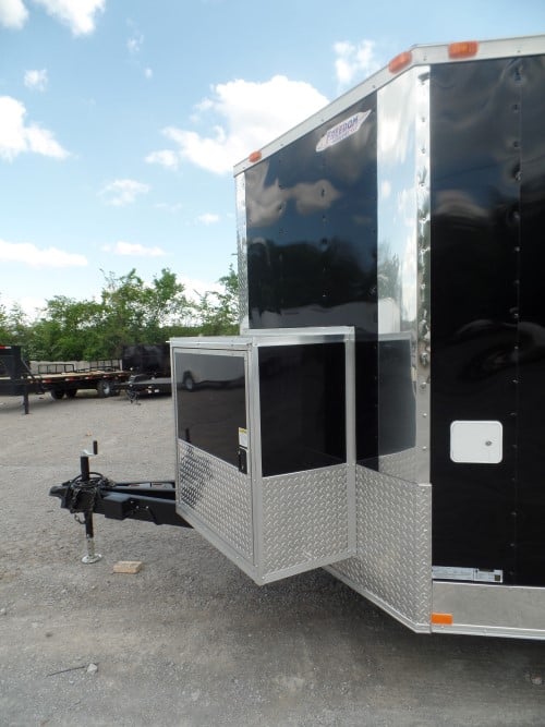 8.5' x 14' Concession Trailer Black Food Event Catering