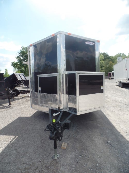 8.5' x 14' Concession Trailer Black Food Event Catering