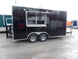 8.5' x 16' Black Catering Event Concession Food Trailer