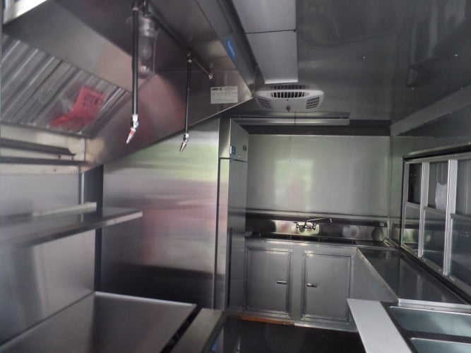 8.5' x 24' White Concession Food Trailer With Appliances