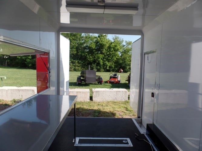 8.5' x 16' Concession Food Trailer Red