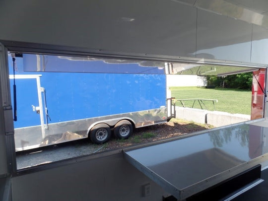 8.5' x 16' Concession Food Trailer Red