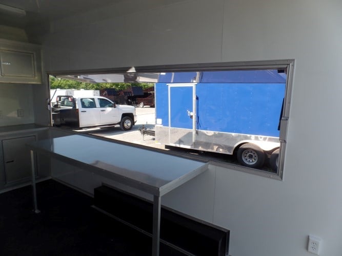 8.5' x 16' Concession Food Trailer Red