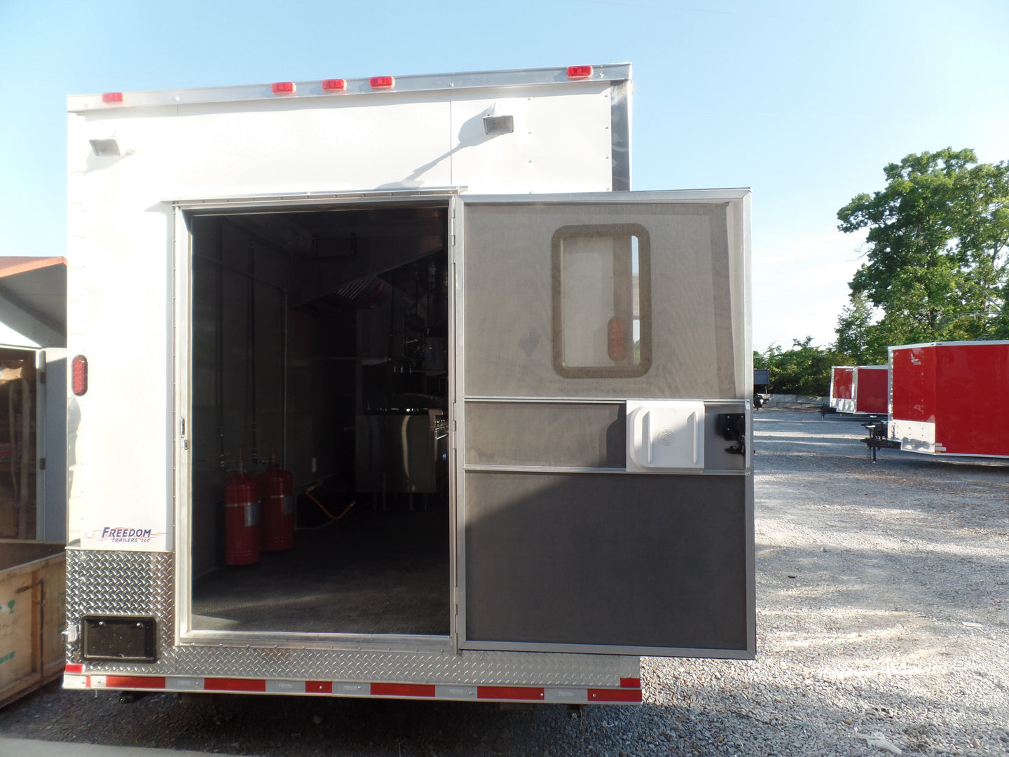 8.5' x 32' White Concession Food Trailer With Appliances