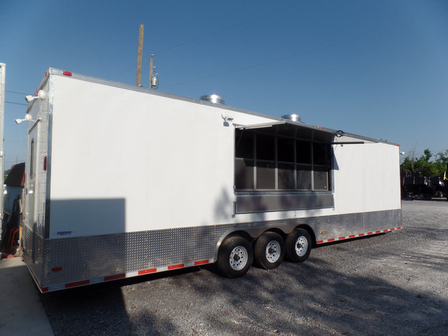 8.5' x 32' Concession Food Trailer Concession White Event Catering