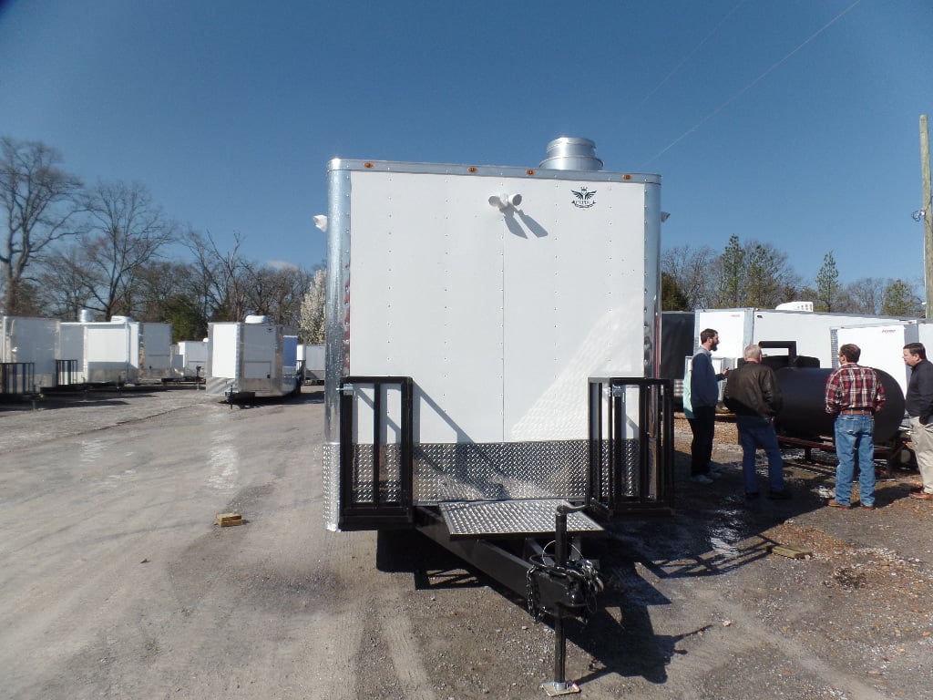 8.5' x 20' White Catering Concession Food Trailer