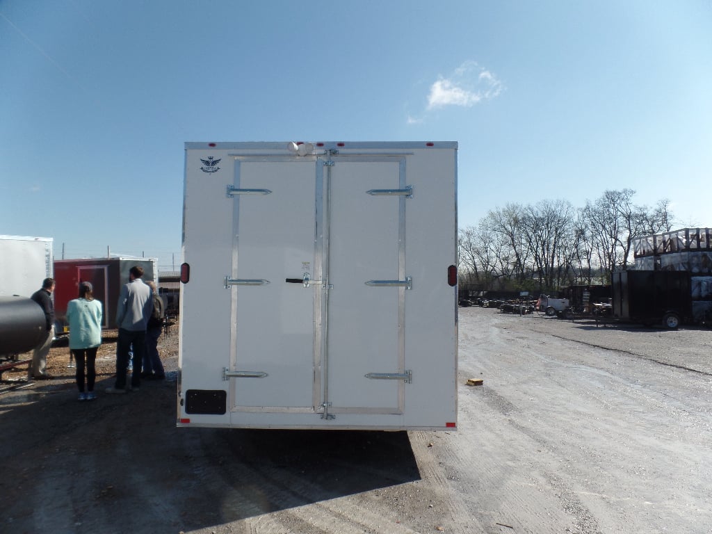 8.5' x 20' White Catering Concession Food Trailer