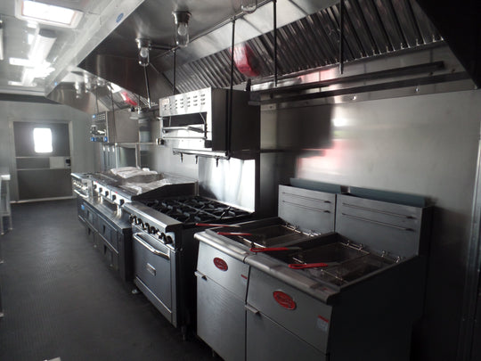 8.5' x 32' White Concession Food Trailer With Appliances