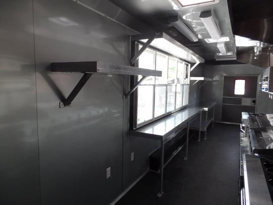 8.5' x 32' Concession Food Trailer Concession White Event Catering