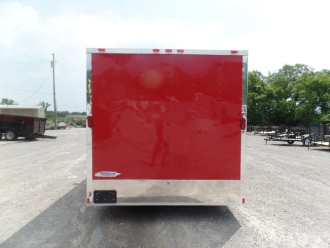 8.5' x 16' Concession Food Trailer Red Event Catering