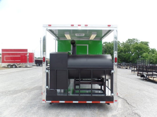 8.5' x 30' Concession Food Trailer Lime Green BBQ Catering