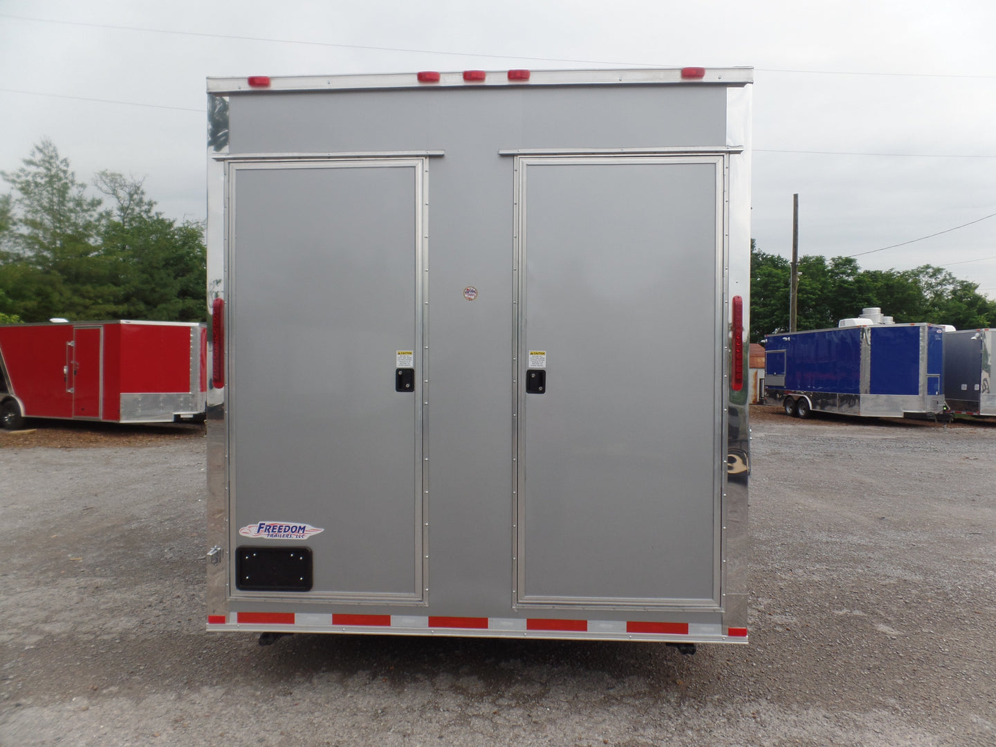 8.5' x 14' Concession Trailer Silver Food Event Catering