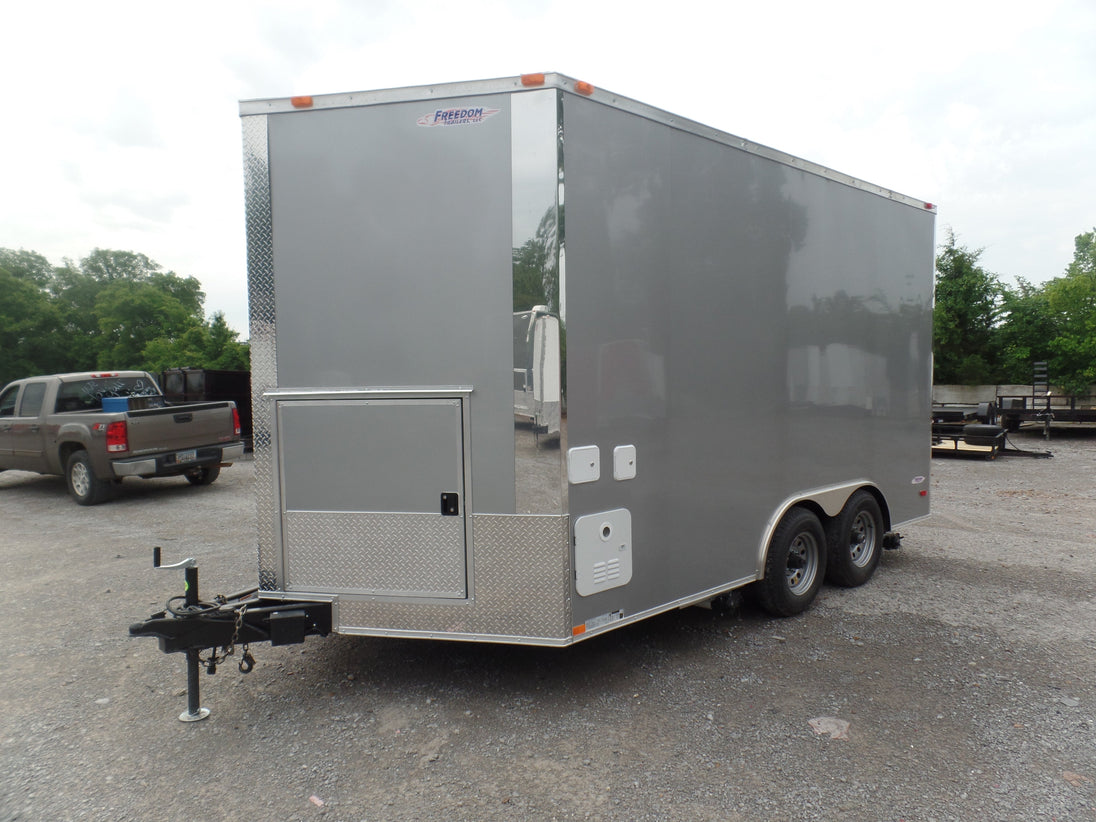 8.5' x 14' Concession Trailer Silver Food Event Catering