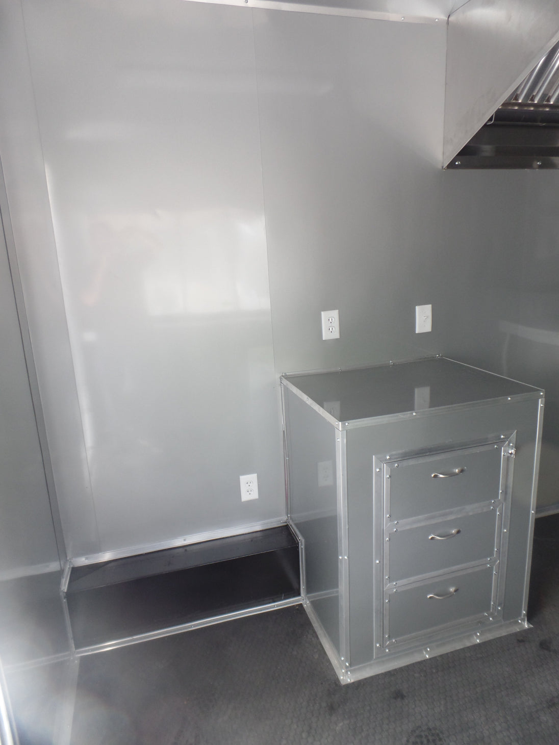 8.5' x 22' Concession Trailer Silver BBQ Event Catering