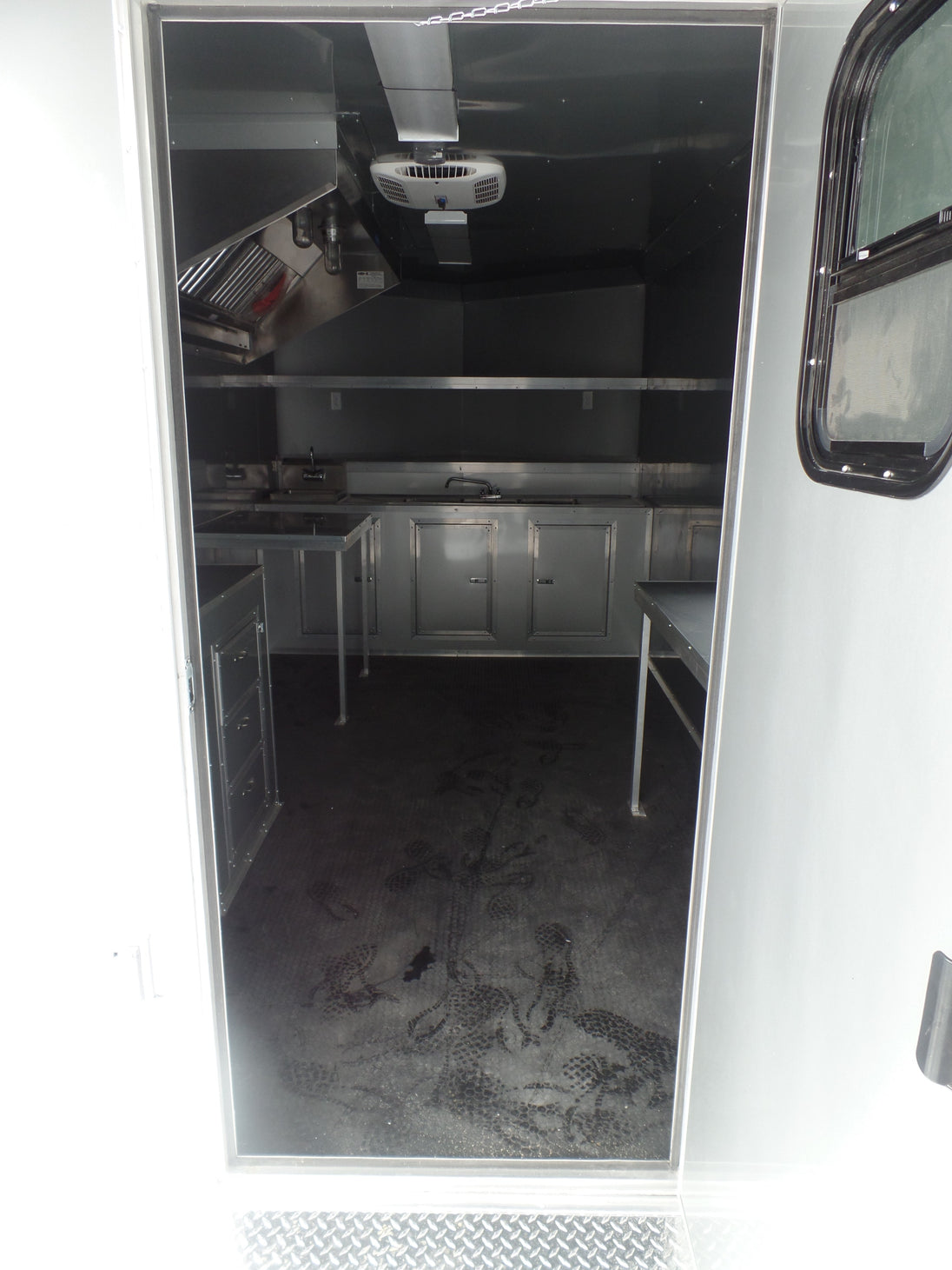 8.5' x 22' Concession Trailer Silver BBQ Event Catering