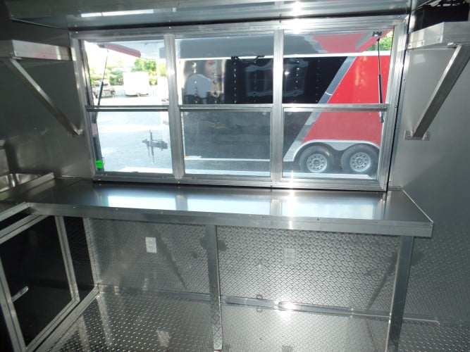 8.5' x 24' Concession Food Trailer Black Event Catering