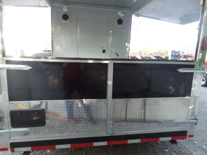 8.5' x 24' Concession Food Trailer Black Event Catering