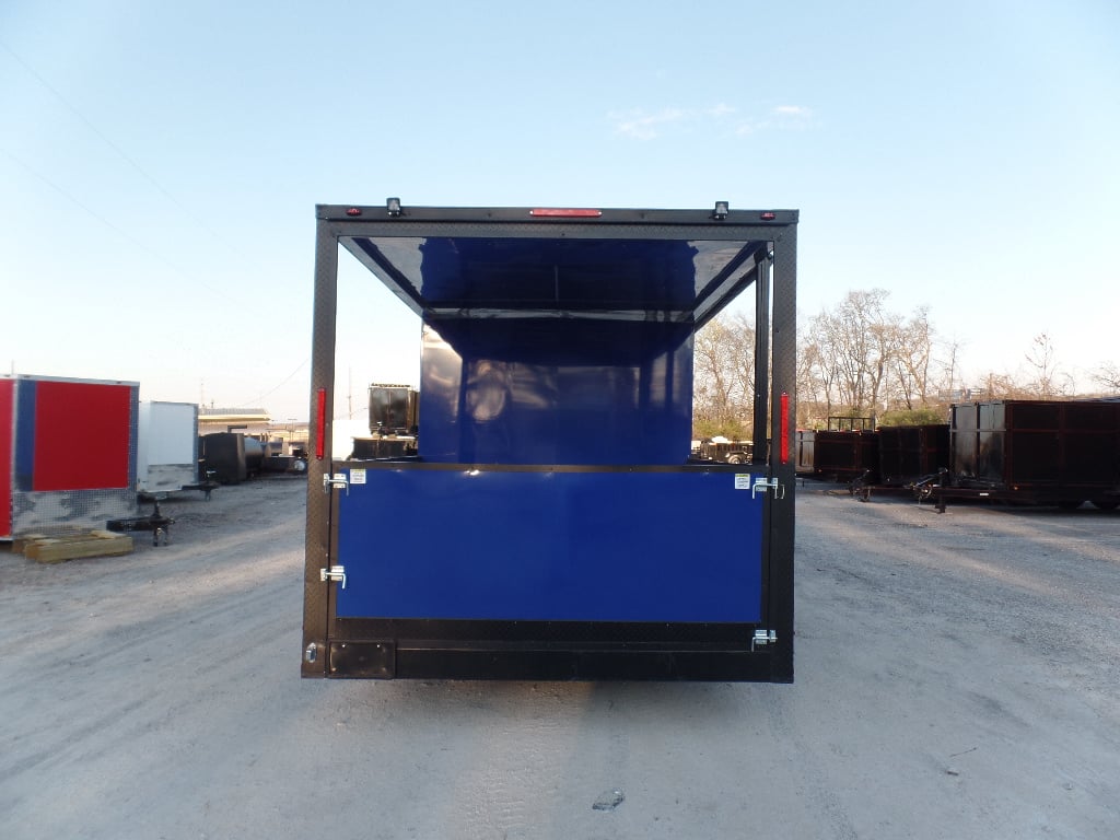 8.5' x 24' Cobalt Blue Concession Food Trailer With Appliances