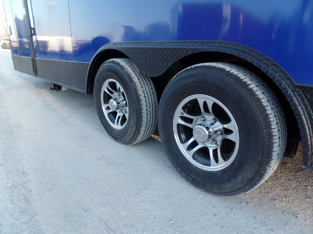 8.5' x 24' Cobalt Blue Concession Food Trailer With Appliances