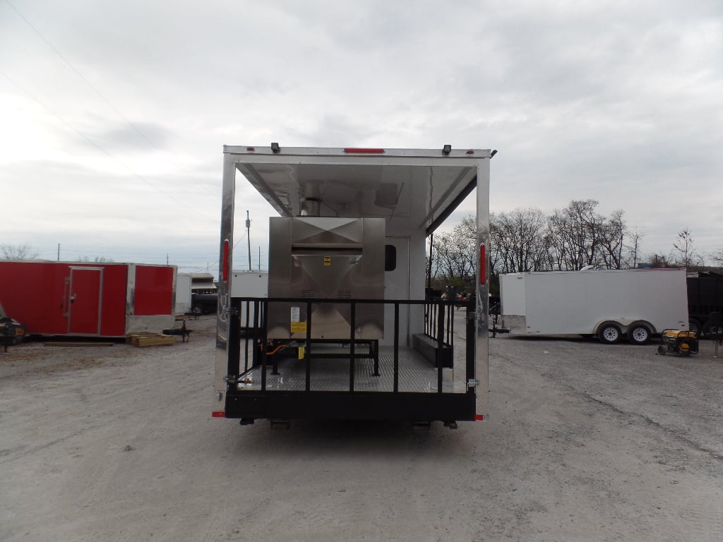 8.5' x 34' Goose Neck Concession BBQ Event Trailer