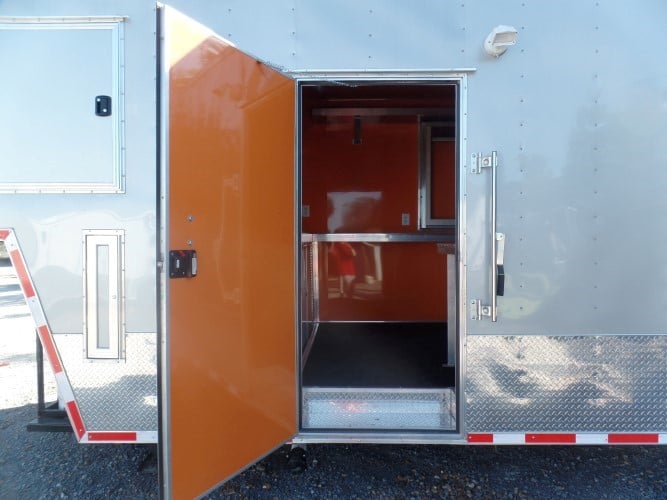 8.5' x 47' Concession Food Trailer Silver Frost With Appliances