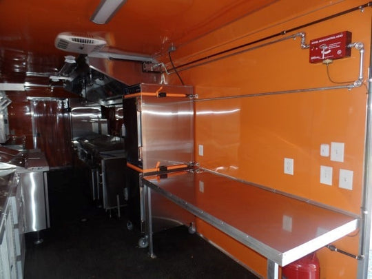 8.5' x 47' Concession Food Trailer Silver Frost With Appliances