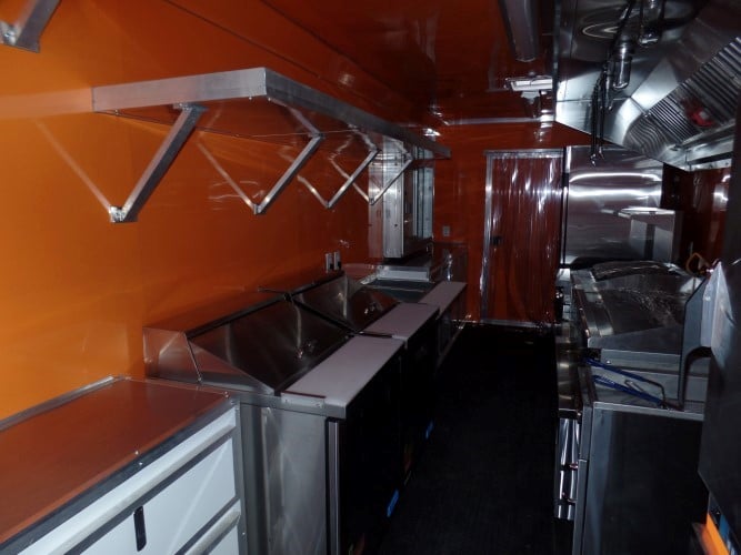 8.5' x 47' Concession Food Trailer Silver Frost With Appliances